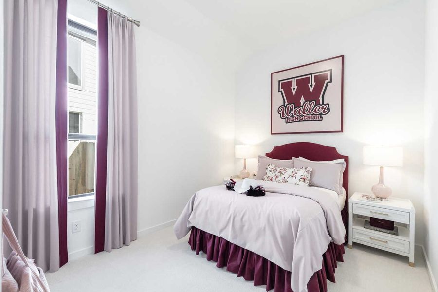 Representative Secondary Bedroom - some options shown