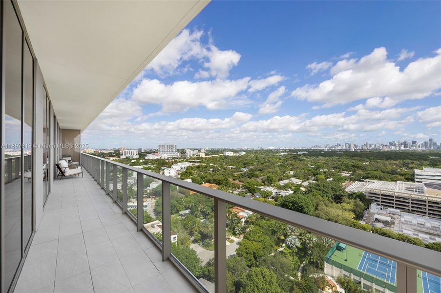 Exterior details and patio area of a home in Mr. C Residences, Miami (Image 2).