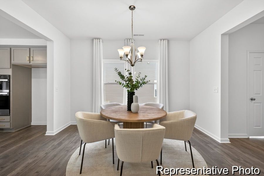 Furnished interior view inside a new home in Morgan Hills, Albemarle (Image 5).