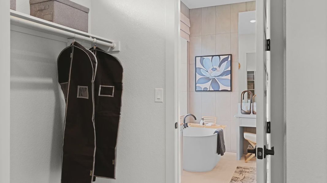 Representative furnished interior of a home built from the Malani by Chesmar Homes in Berry Creek Highlands, Georgetown (Image 37).