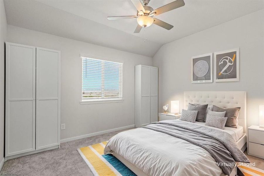 Bedroom 5 on 2nd floor staged