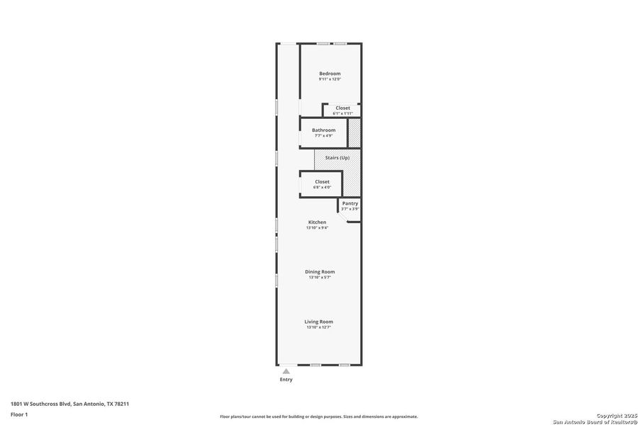 2D floor plan layout of this home in , San Antonio, TX (Image 5).