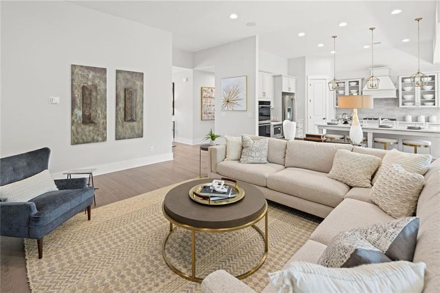 Furnished interior view inside a new home in Soleil Belmont Park, Canton (Image 34).