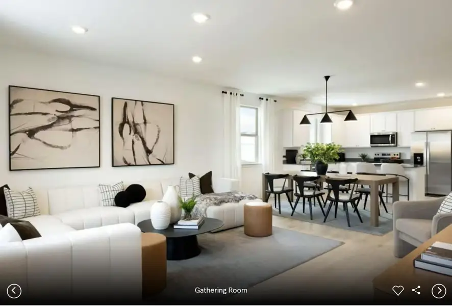 Photo of Centex model home with same floor plan, not of actual home listed.