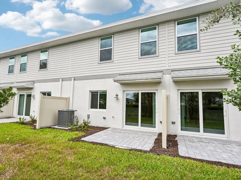 Exterior details and patio area of a home in Meritage Homes at Central Park, Port St. Lucie (Image 16). Exterior details and patio area of a home in Meritage Homes at Central Park, Port St. Lucie (Image 16).