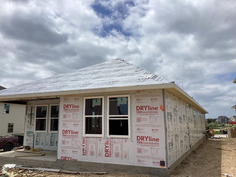 In-progress construction of a new home in Lariat, Liberty Hill, TX (Image 20).