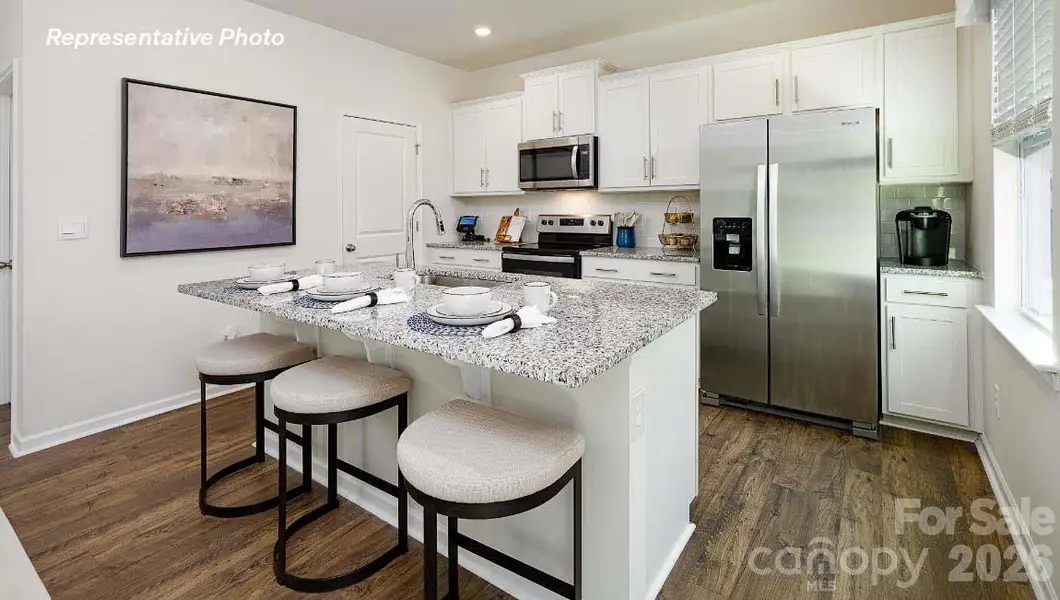 Furnished interior view inside a new home in Secrest Commons, Monroe (Image 14).