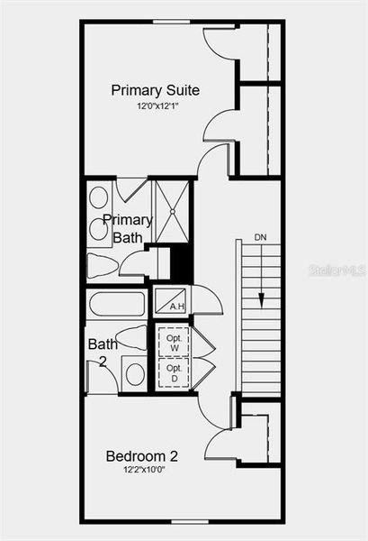 2D floor plan layout of this home in Skye Ranch Community Group Page, Sarasota, FL (Image 3).