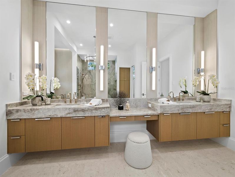 Furnished interior view inside a new home in , Sarasota (Image 50).