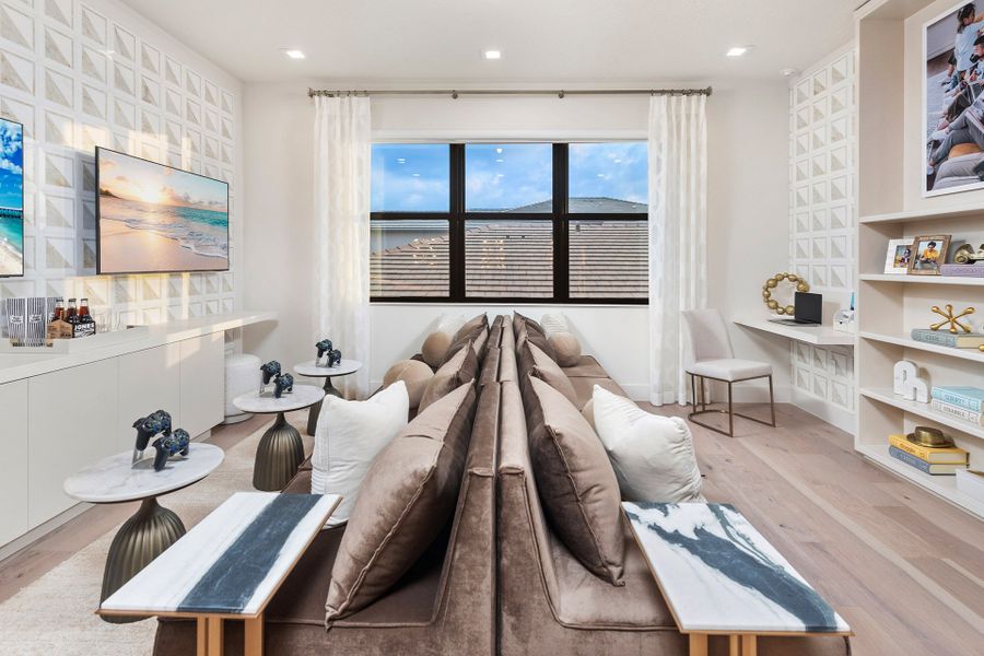 Representative furnished interior of a home built from the Sumatra Grand by GL Homes in Lotus Edge, Boca Raton (Image 9).