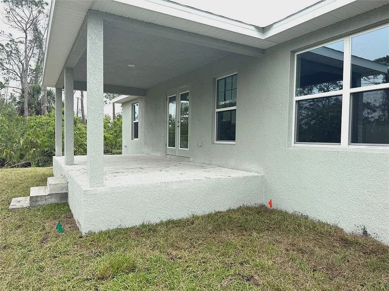 Exterior details and patio area of a home in South Gulf Cove, Port Charlotte (Image 3).