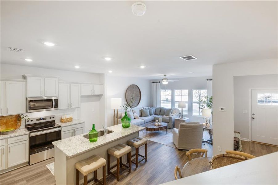 Furnished interior view inside a new home in , Conyers (Image 30).