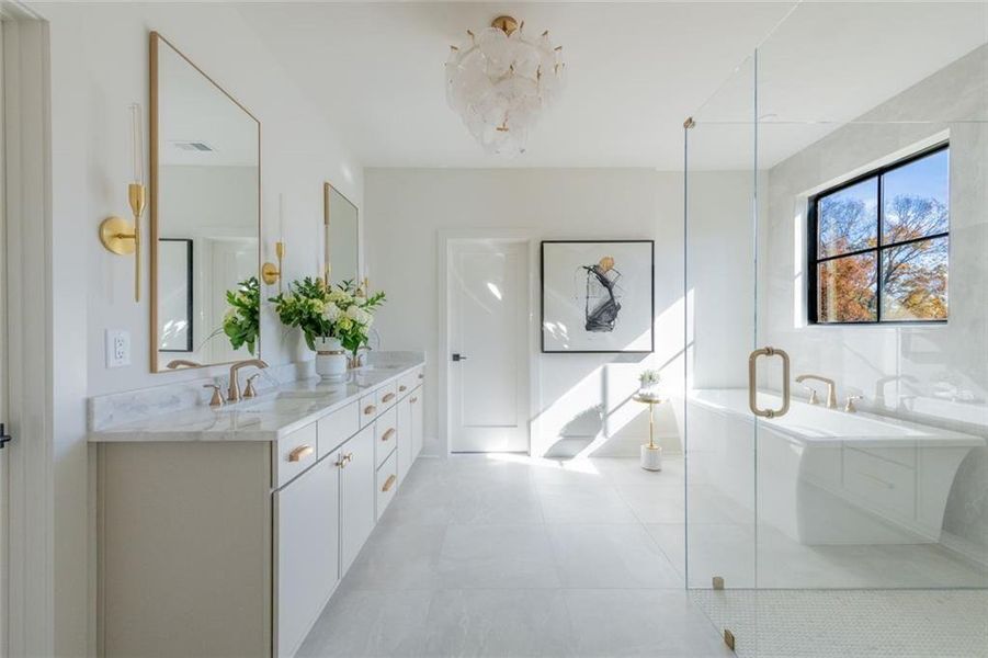 Furnished interior view inside a new home in , Dunwoody (Image 11).