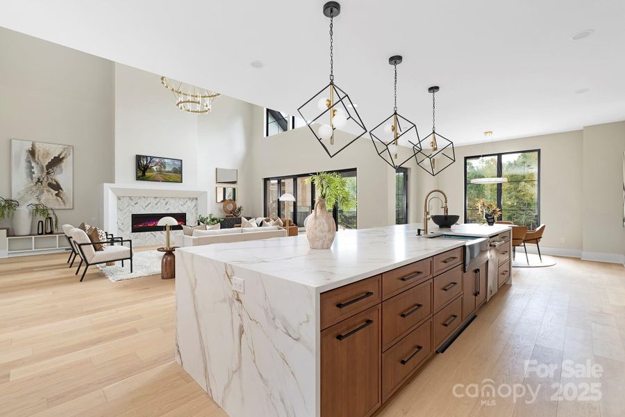 Furnished interior view inside a new home in , Weddington (Image 5).