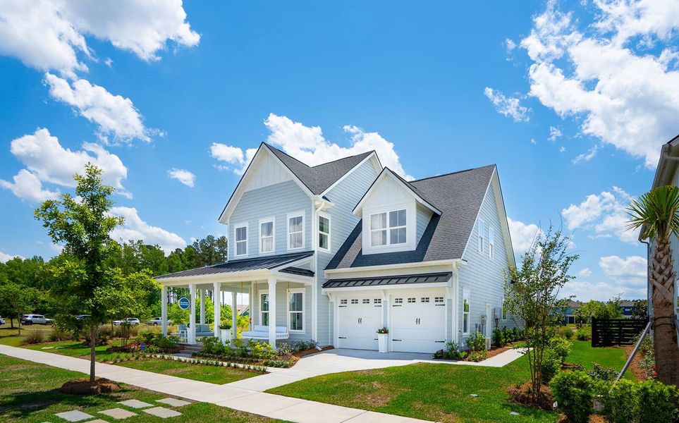 Front exterior of a new home in Nexton, Summerville, SC, highlighting curb appeal (Image 22).