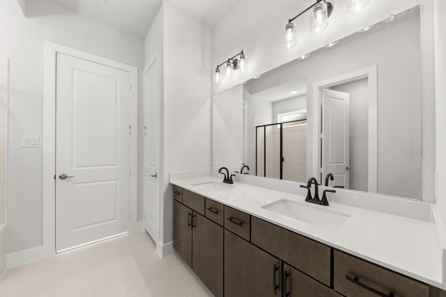 Furnished interior view inside a new home in Garden Collection at Union Park, Little Elm (Image 7).