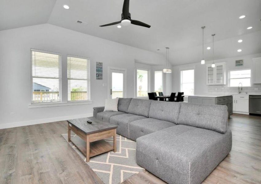Furnished interior view inside a new home in , Galveston (Image 36).