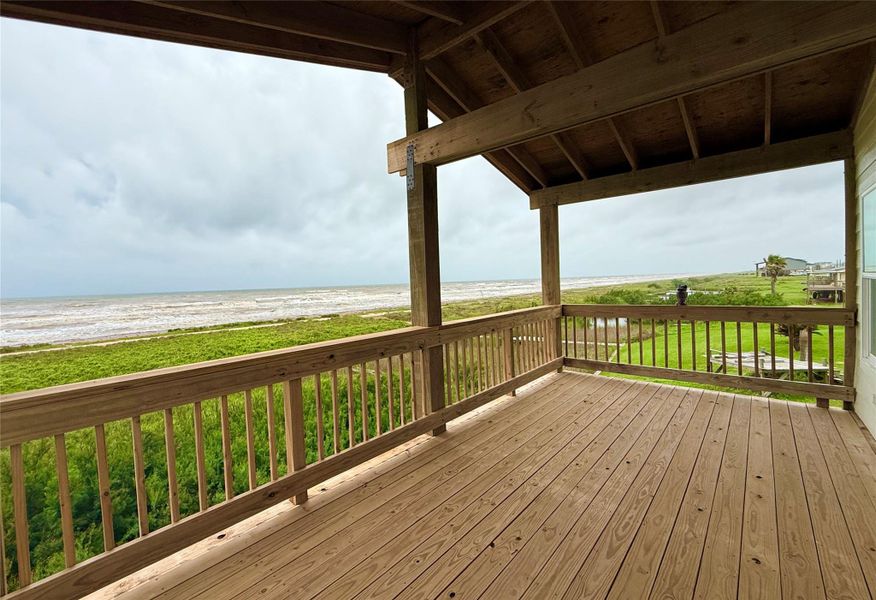 West view from deck. West view from deck.