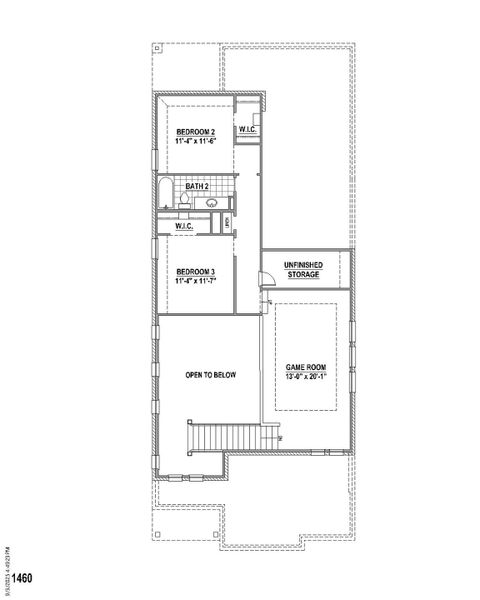 Plan 1460 2nd Floor Plan 1460 2nd Floor