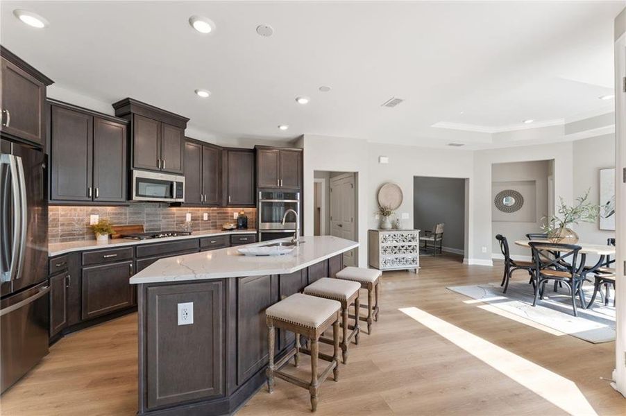 Furnished interior view inside a new home in The Courtyards at Redbud Lane, Canton (Image 9).