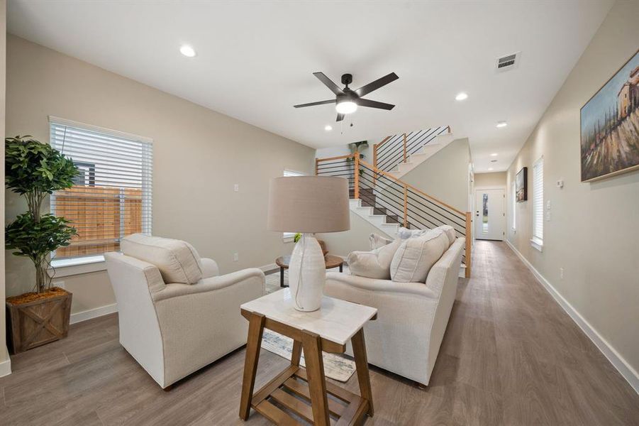 Furnished interior view inside a new home in , Dallas (Image 7).