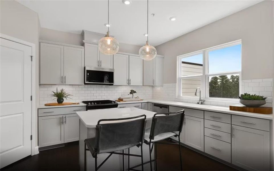 Furnished interior in a model home at Hamilton Place in Cartersville (Image 13).