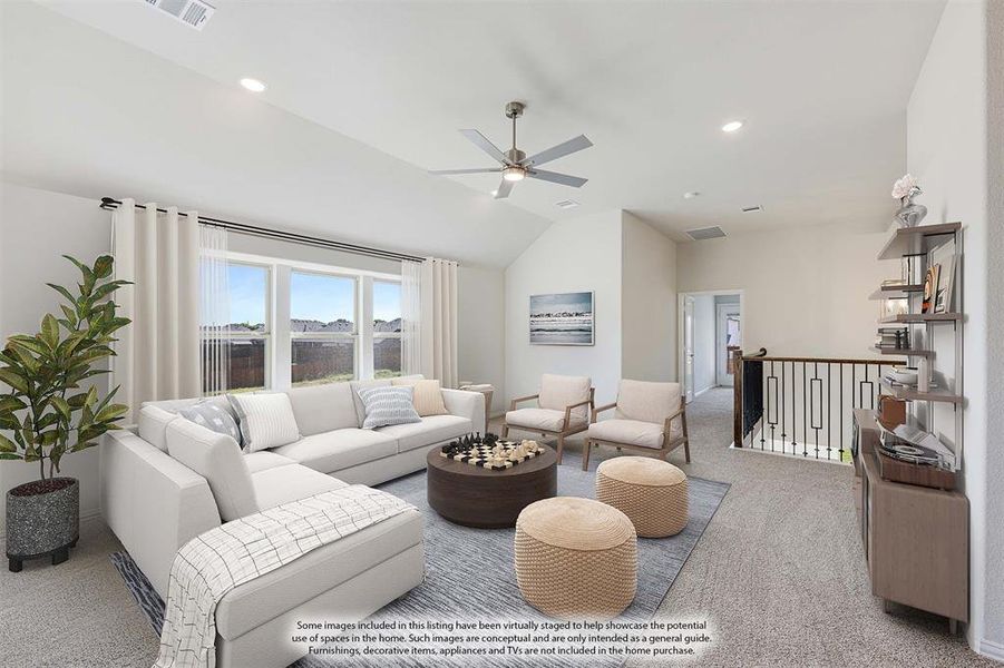 Furnished interior view inside a new home in Hampton Park, Glenn Heights (Image 12).