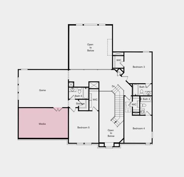 Additional highlights include: media room added upstairs, expansive covered back patio, 42" front entry door, and an extended primary suite.