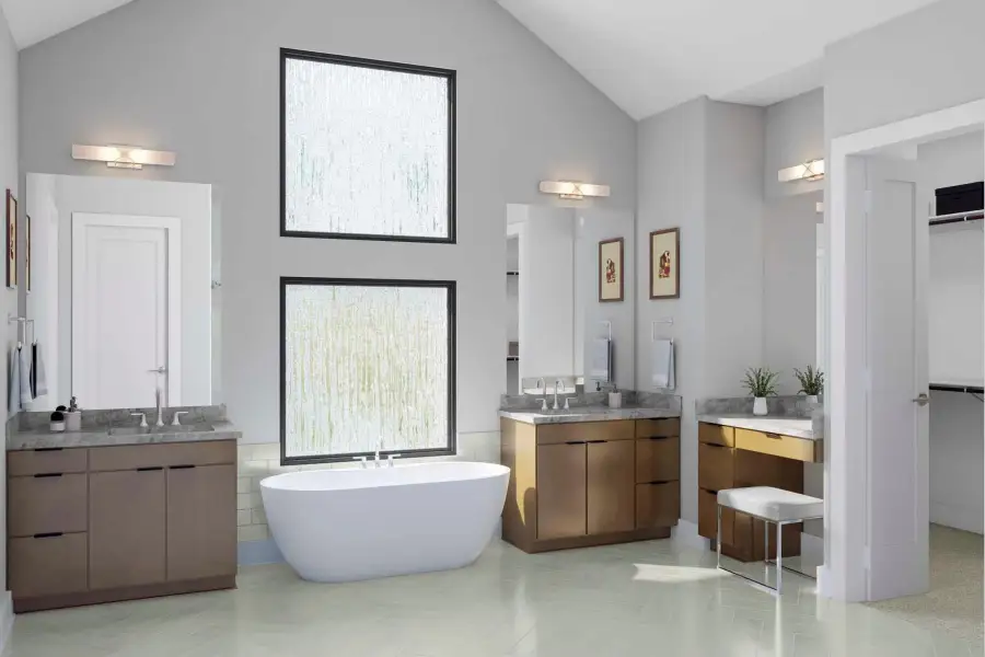 Furnished interior view inside a new home in Woodson’s Reserve, Spring (Image 8).