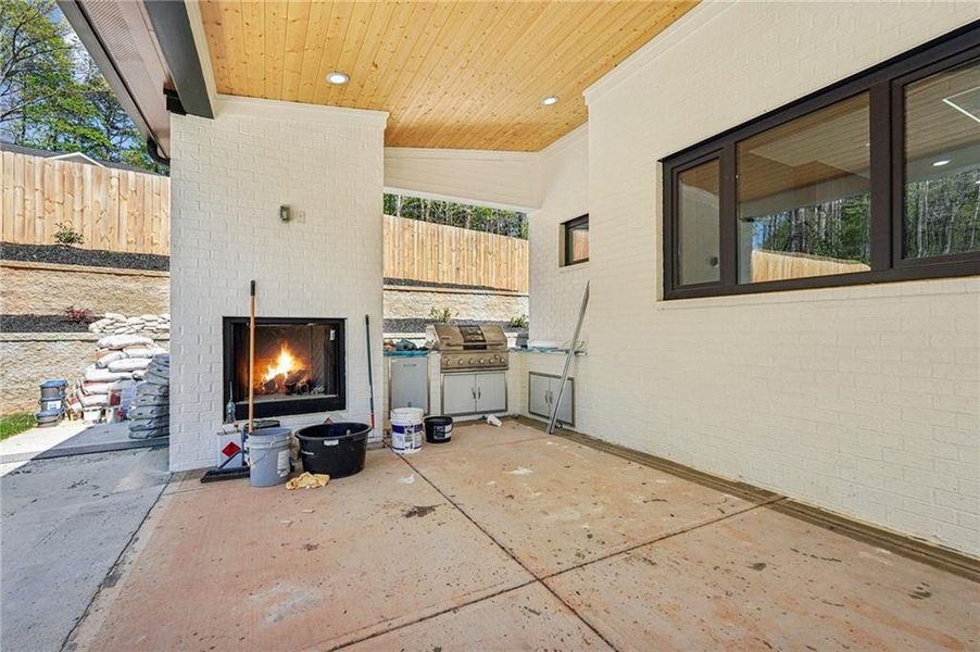 Exterior details and patio area of a home in , Sugar Hill (Image 42).