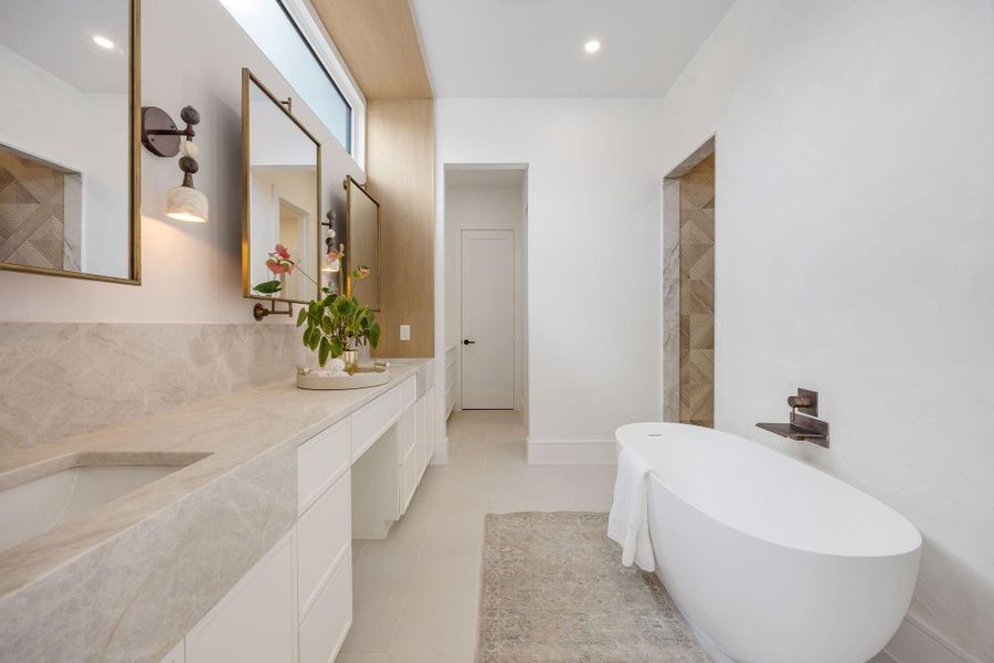 Furnished interior view inside a new home in , Houston (Image 35).