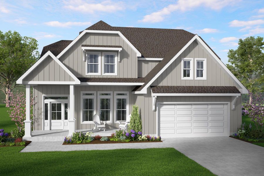 Representative exterior photo of a completed home built from the Savannah by Hunter Quinn Homes in Autumn Mill, Seneca, SC (Image 26).