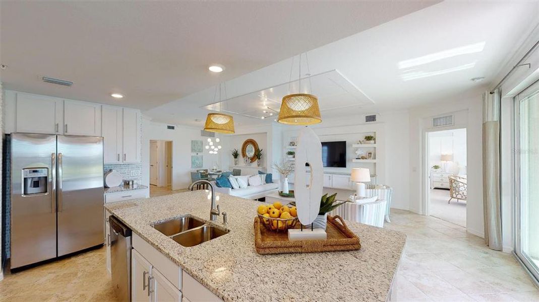 Furnished interior view inside a new home in Wellen Park Golf & Country Club, Venice (Image 9).