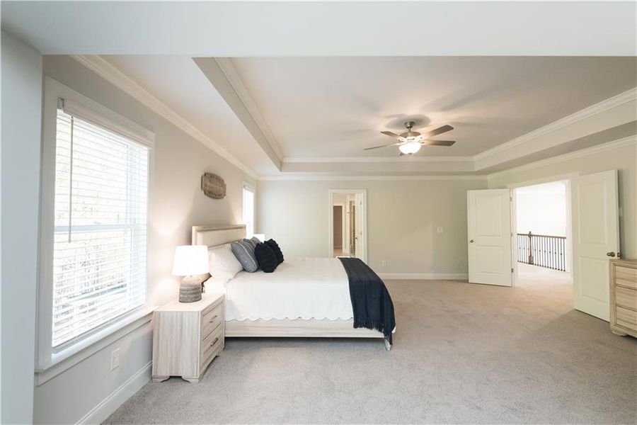 Furnished interior view inside a new home in The Estates at Hurricane Pointe, Douglasville (Image 34).