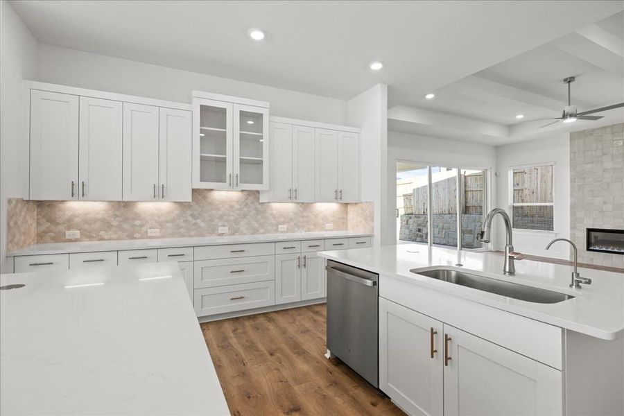 Furnished interior view inside a new home in Sunfield, Buda (Image 12).