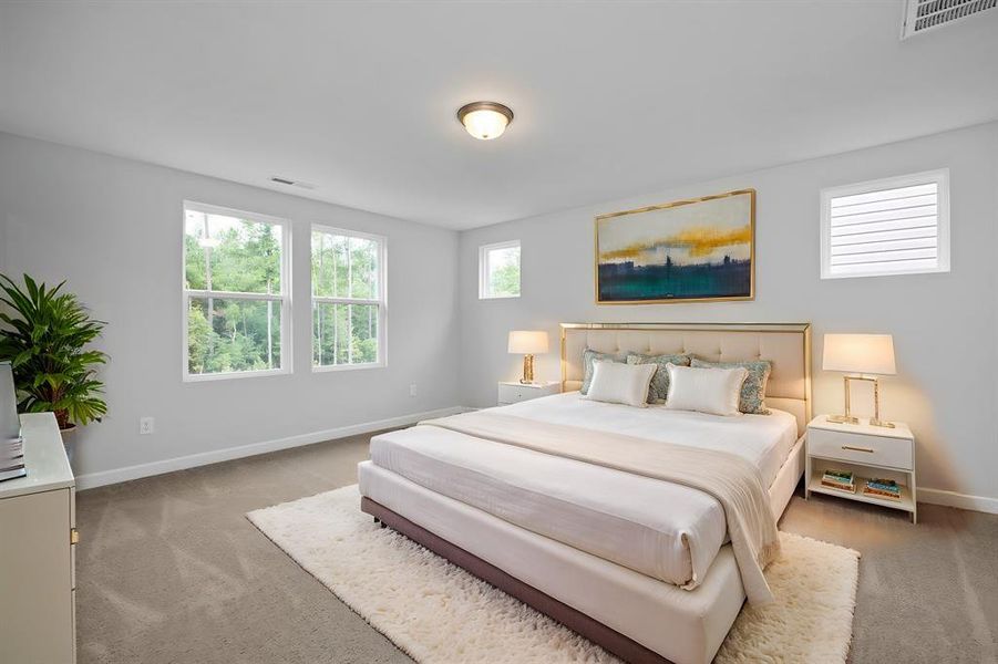 Furnished interior view inside a new home in Lake Park Villas, Wylie (Image 17).