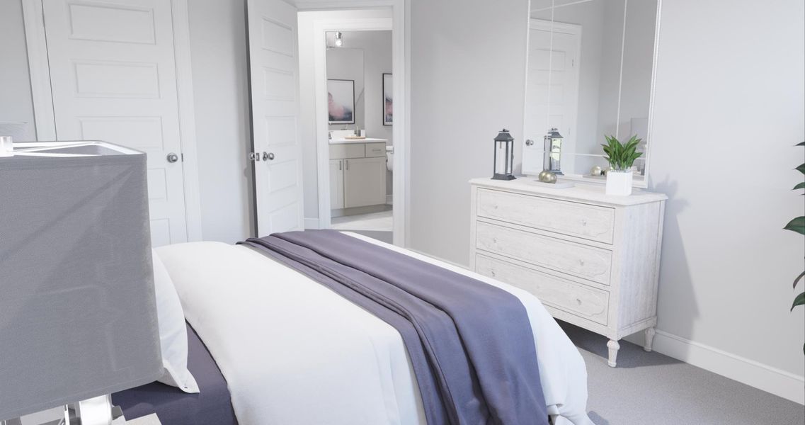 Representative furnished interior of a home built from the Savannah by Parkside Builders in The Woods, Gallatin (Image 12).