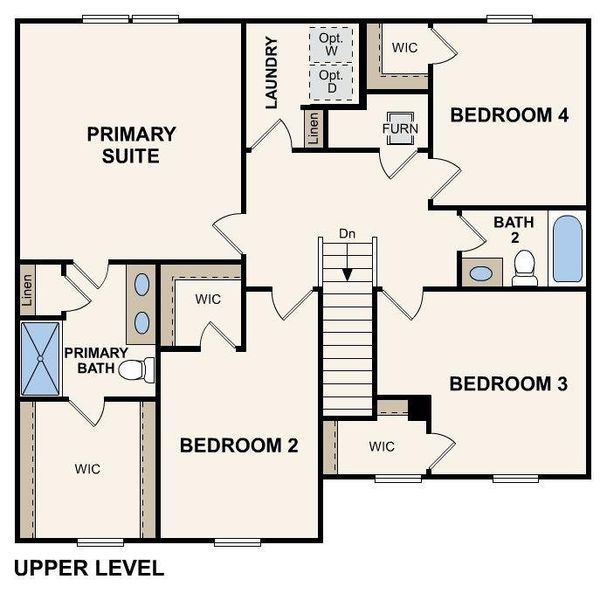2D floor plan layout of this home in Garden Walk, Jackson, GA (Image 3).