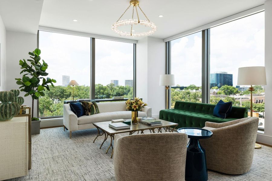 Ceiling to floor windows radiating natural light throughout Ceiling to floor windows radiating natural light throughout