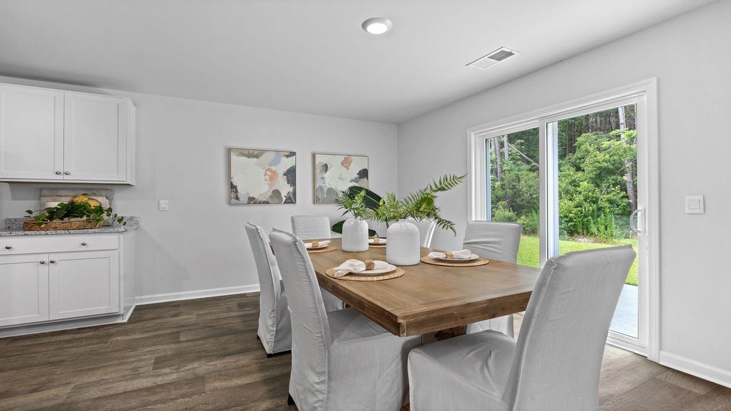 Furnished interior view inside a new home in The Groves at Bees Creek, Ridgeland (Image 8).