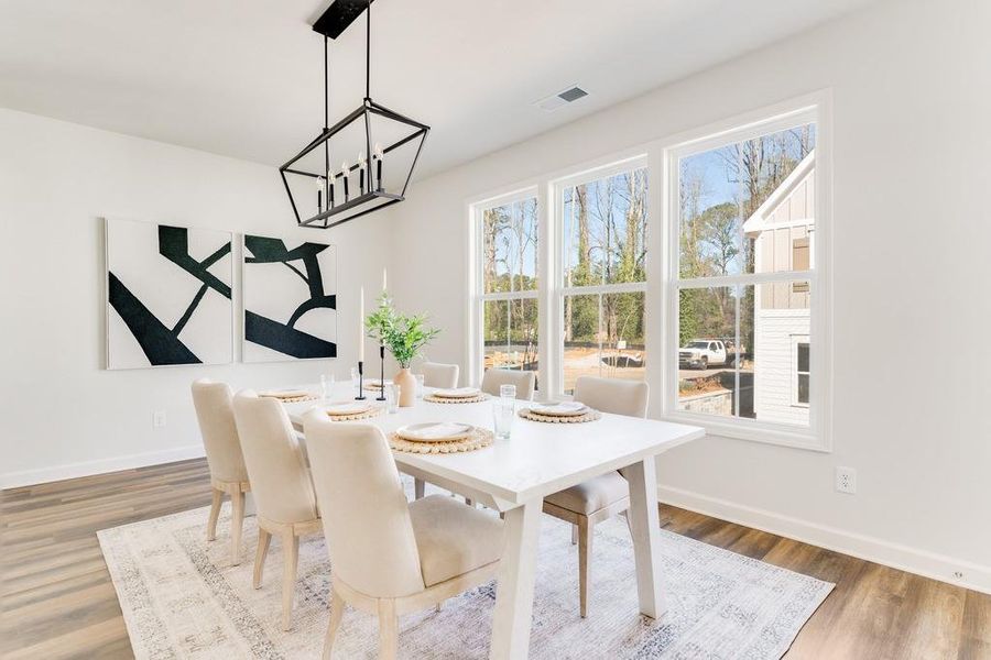 Furnished interior view inside a new home in Parkside, Clarkston (Image 12). Furnished interior view inside a new home in Parkside, Clarkston (Image 12).