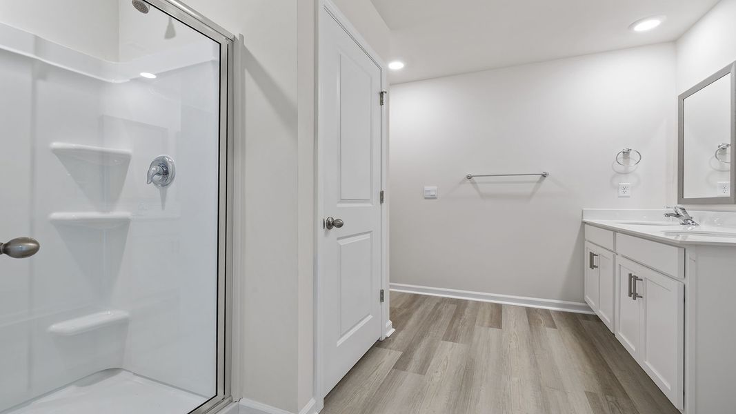 Furnished interior view inside a new home in Tanglewood Townes, Greenville (Image 10).