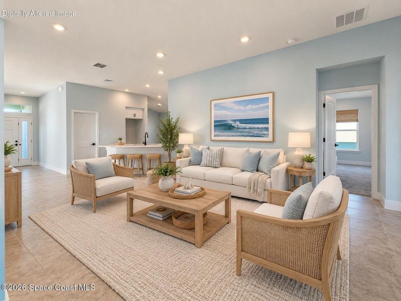 Furnished interior view inside a new home in St. John's Preserve, Palm Bay (Image 12). Furnished interior view inside a new home in St. John's Preserve, Palm Bay (Image 12).