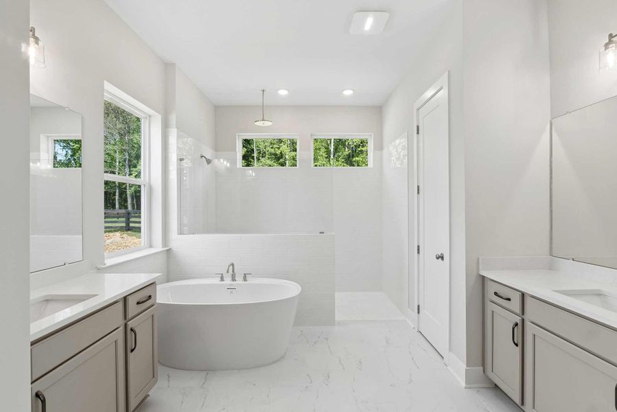 Representative furnished interior of a home built from the The Castlegrove by David Weekley Homes in Meadow Brook Farms, Cumming (Image 4).