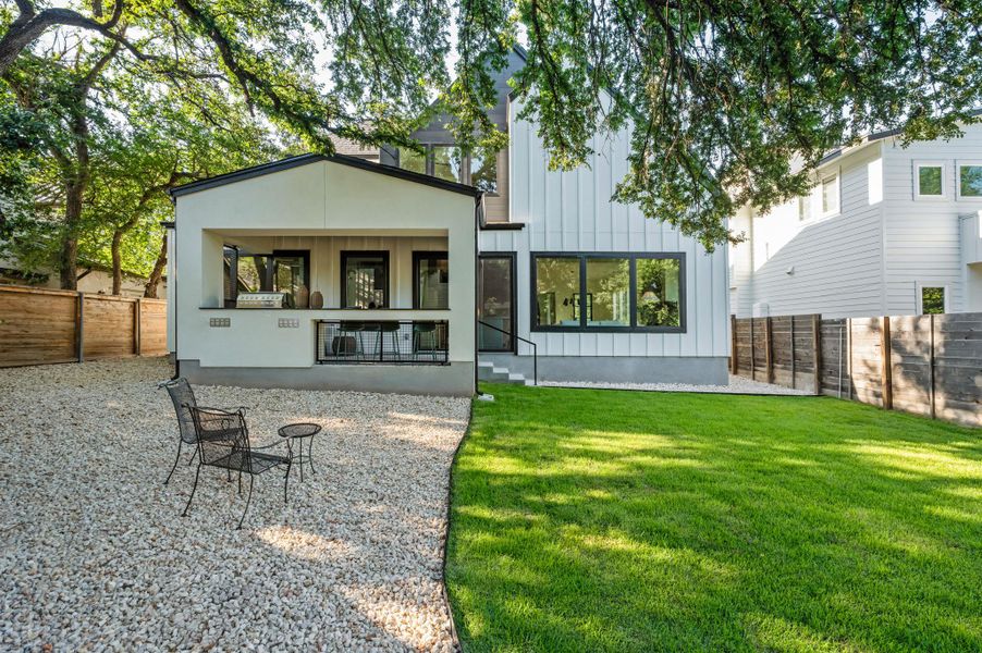 Exterior details and patio area of a home in , Austin (Image 4).
