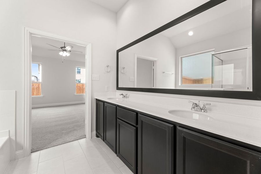 Representative exterior photo of a completed home built from the Winchester by Impression Homes in Timberbrook, Justin, TX (Image 14).