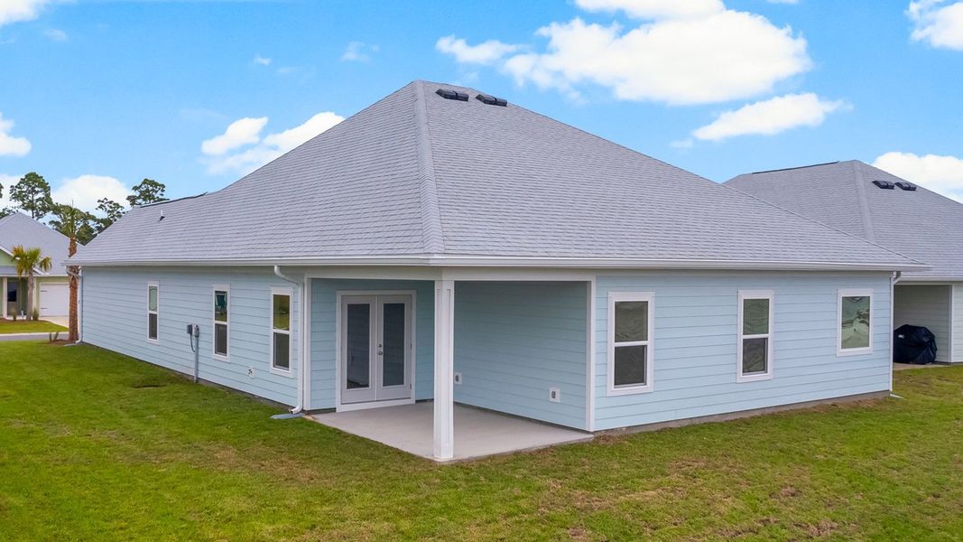 Representative exterior photo of a completed home built from the The Kennedy by D.R. Horton in WindMark Beach, Port Saint Joe, FL (Image 22). Representative exterior photo of a completed home built from the The Kennedy by D.R. Horton in WindMark Beach, Port Saint Joe, FL (Image 22).