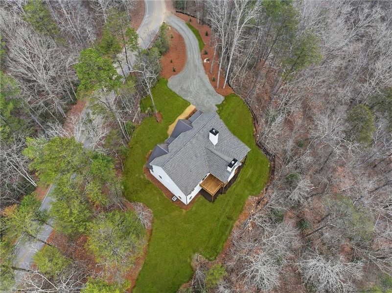 Exterior details and patio area of a home in , Dahlonega (Image 24).