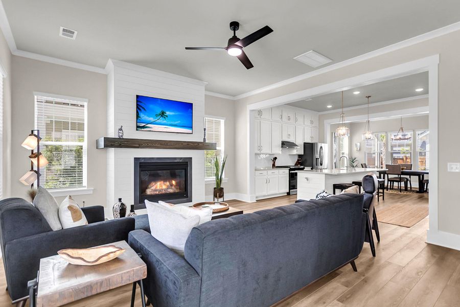Furnished interior view inside a new home in Midtown at Nexton, Summerville (Image 36).