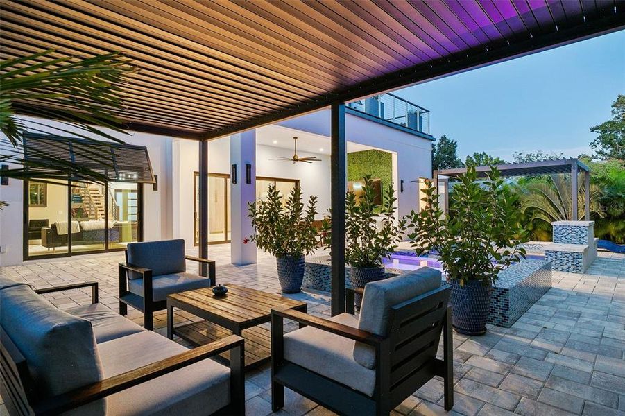 Exterior details and patio area of a home in , Sarasota (Image 18).